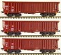45017 ACME Set of 3 Sliding roof freight cars type Tamns889